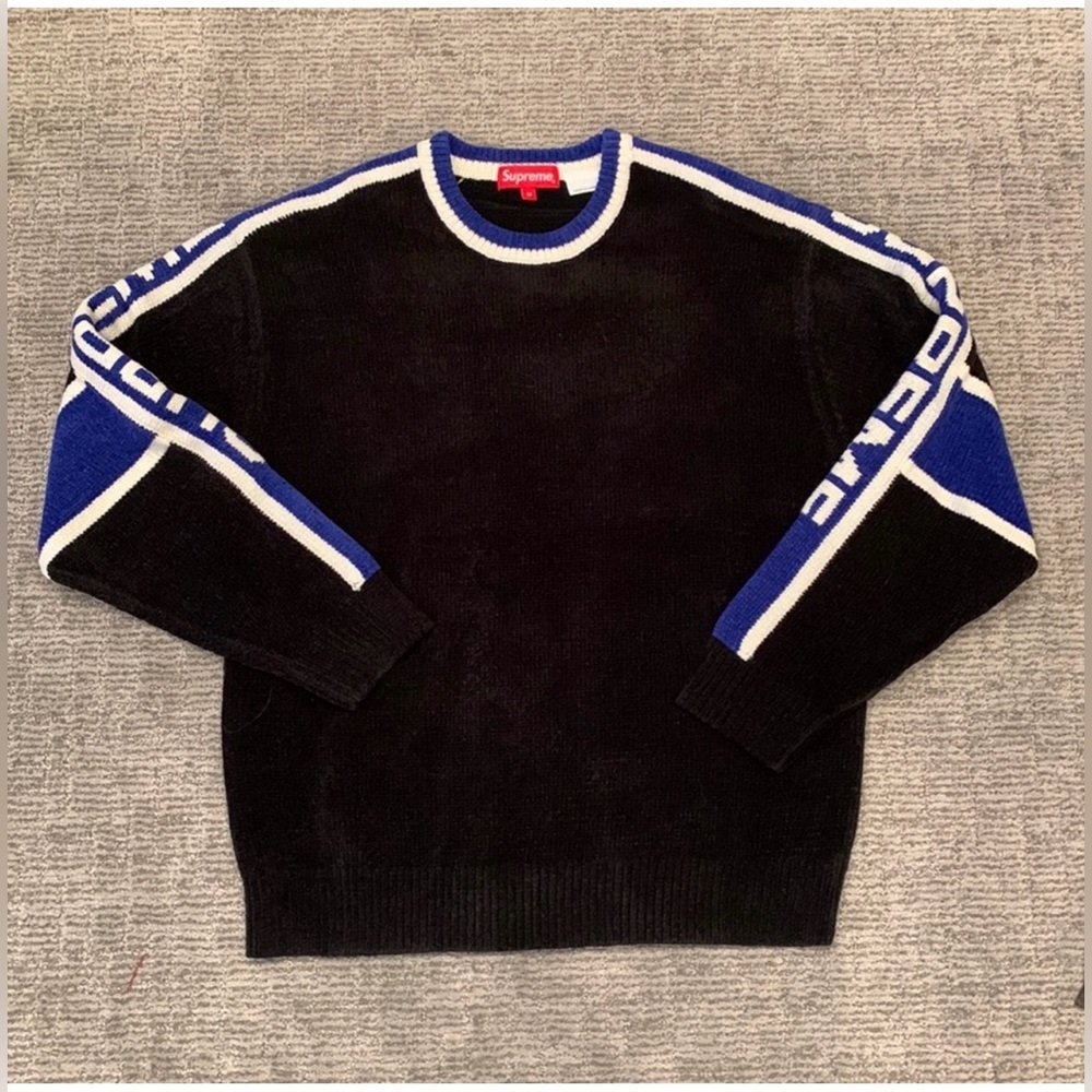Supreme Striped Chenille Sweater